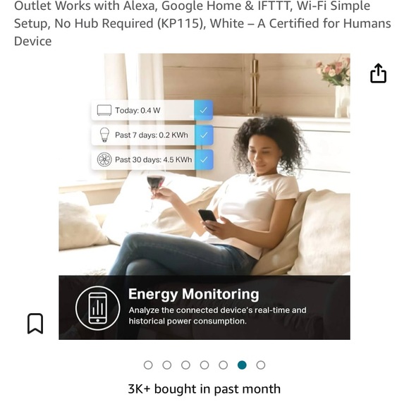 2pk Kasa Smart Wi-Fi Plug Slim‎ Energy Monitoring - Picture 7 of 14